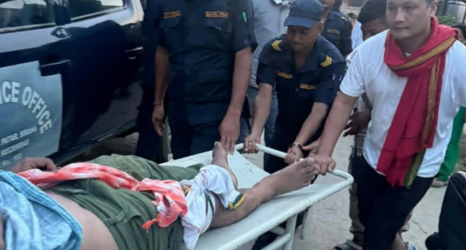सशस्त्र प्रहरीलाई गाडीले ठक्कर दिई ज्यान मार्न खोज्ने आरोपी गोली लागेर पक्राउ